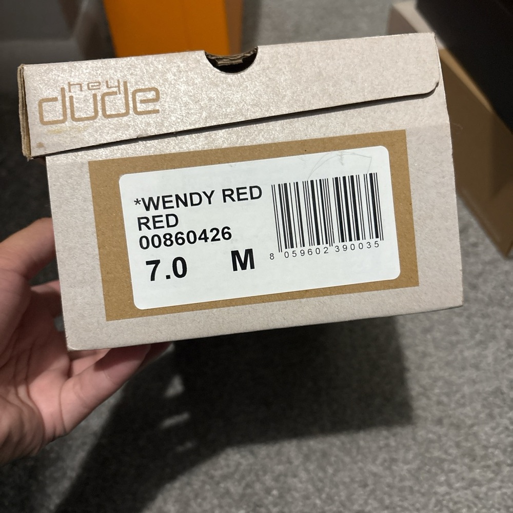 Hey Dude Wendy Red Casual Footwear